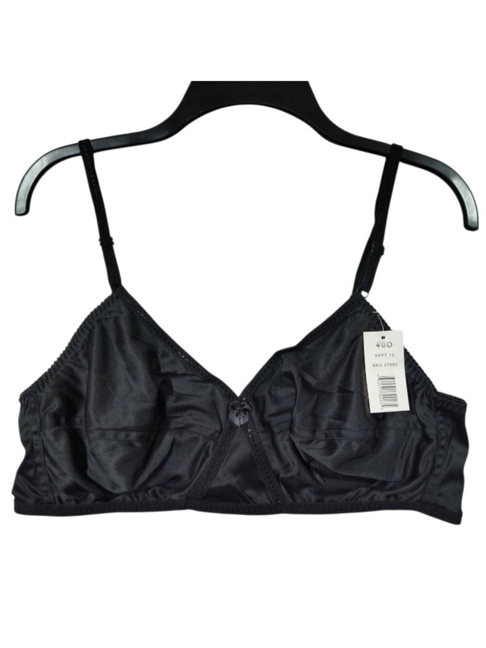 40D Expressions Wireless Bra Unlined Wireless Retro Solid Black